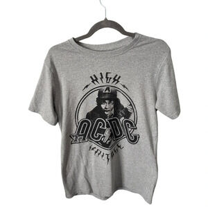 Official Merch | AC/DC High Voltage Grey Graphic T-Shirt | Size M